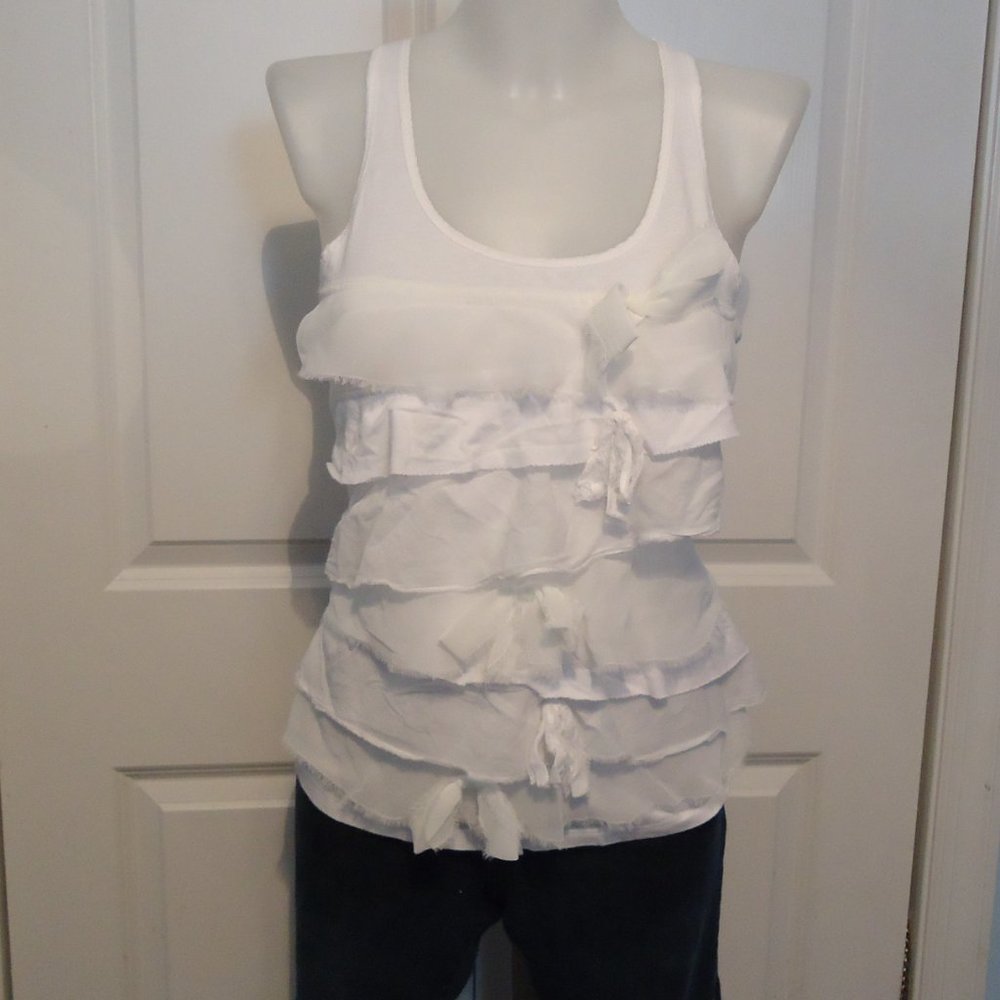White Abercrombie Tank